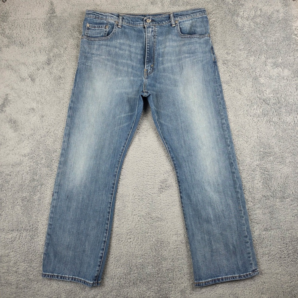 Levis 517 Bootcut Jeans Mens 38x30 (Fits 36) Blue Stretch Denim Western Cowboy